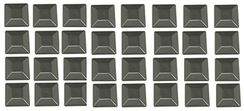 32 PACK Fence Post Plastic Black Caps 4X4 (3 5/8) Made In USA by JSP Manufacturing