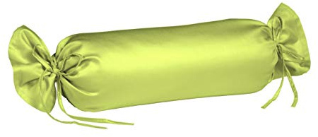 fleuresse Colours Uni-Mako-Satin-Nackenrolle 40 x 15, 100% Baumwolle
