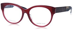 Brillen Bottega Veneta B.V. 312/F UJN RED BROWN LEATHER 54/18/ WOMAN