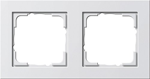 GIRA Serie Standard 55 - reinweiß glänzend (021229) Rahmen 2f reinweiß E2