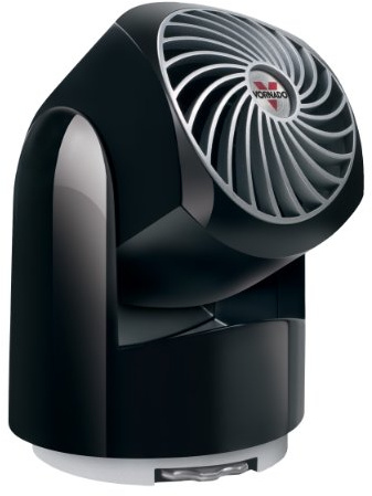 Vornado Flippi V8 Compact Air Circulator Fan, Quiet Portable Travel Fan for Office or Bedroom, Adjustable Head, 2 Speeds, Black
