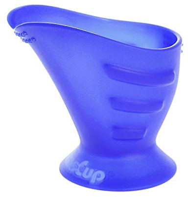 Hoppediz CamoCup Drickkopp lämplig för alla spädbarn att lära sig att dricka och barn och vuxna med sensomotoriska begränsningar, blå, 1 styck (1-pack)