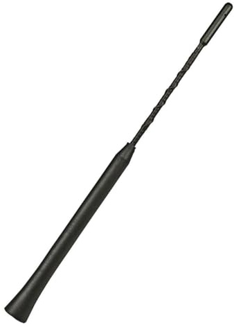 tomzz Audio 1200-001 Autoradio Kurzstab Ersatzstab Dach Antennenstab Ersatzstrahler kurz 24cm M5 M6 Anti Noise kompatibel mit Audi Opel Seat Skoda VW u.a. schwarz