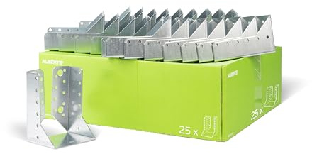 Alberts 848255 Balkenschuh | Typ B | sendzimirverzinkt | 80 x 120 mm | 25er Set