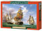 Castorland C-300037 - PUZZLE 3000 TEILE - COMBAT BETWEEN THE FRENCH FRIGATE AND ENGLISH VESSEL, PIERRE J. GILBERT