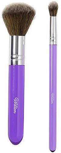 Wilton Staubpinsel Set/2, Ideal zum Auftragen von Farbakzenten auf Kuchen Fondan Gummipaste und Marzipandekorationen Backpinsel Kuchen Bürsten für DIY Kuchen - Set/2, Lila