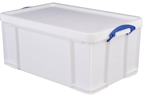 Really Useful Box Plastic Storage 64 Litre White Strong