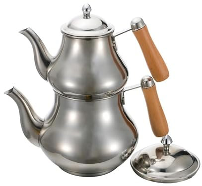 Stainless Steel Double Teapot / Samovar / Tea Maker