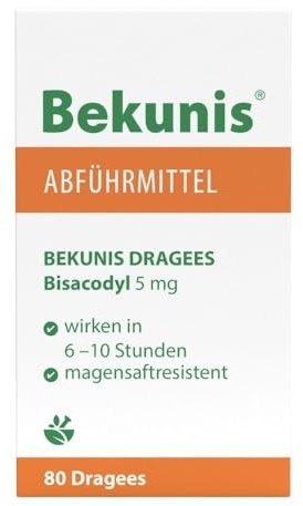 BEKUNIS Dragees Bisacodyl 5 mg magensaftres.Tabl. 80 St