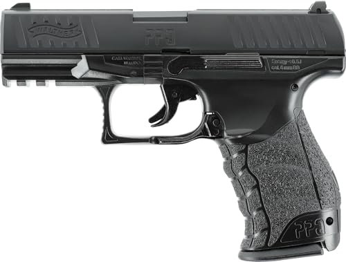 Walther Airsoft Pistole PPQ, Federdruck Waffe mit < 0,5 Joule, inkl. 100 x 6 mm BB Soft-Air Kugeln und zweitem Magazin