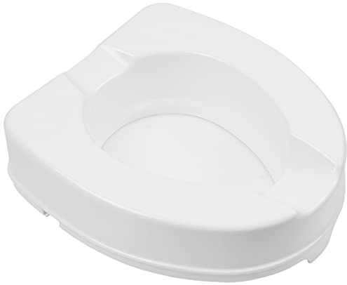 Gima 27741 - Rialzo per WC con sistema di fissaggio laterale, Portata 225 kg, Bianco, Altezza 10 cm