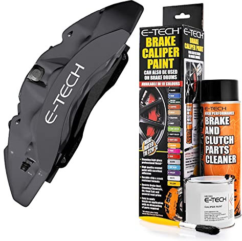 E-TECH Quality GRAPHITE Car Engine Bay Block Valve Cover Brake Caliper Paint Kit