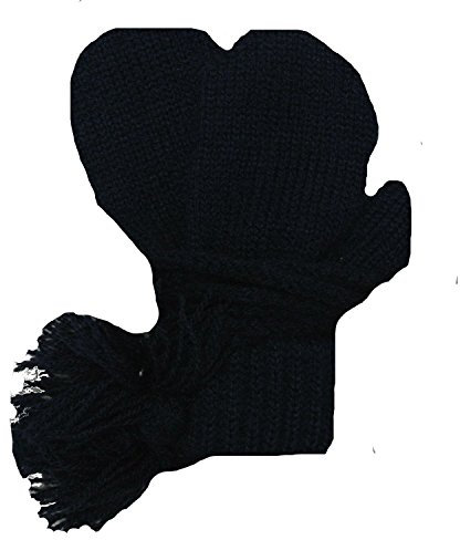 fiebig - Baby Fausthandschuhe mit Strick, dunkelblau, Größe 0
