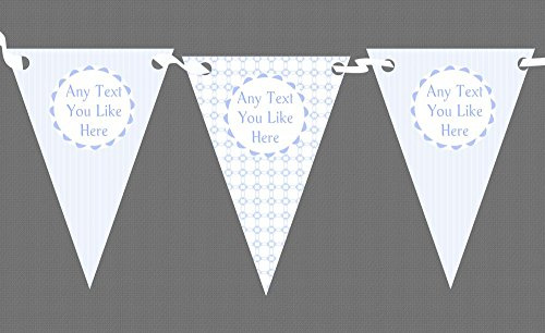 Boy Blue Stripes Chain Welcome Home New Baby Bunting