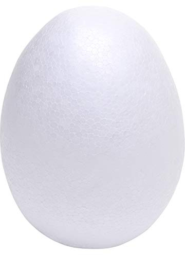 Craftmill Solid Polystyrene Eggs 10cm / 100mm - Box of (25)