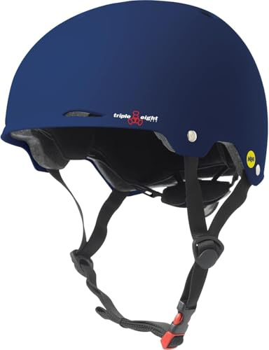 Triple Eight Unisex - Vuxen Gotham MIPS Sporthjälmar, blå, M