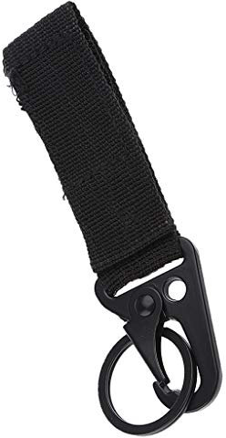 Molle Webbing Attachement Strap Belt Clip Key Holder for 5cm Belt (Black)