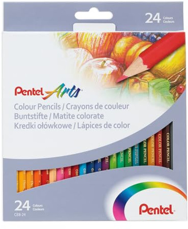 Pentel Arts färgpennor – 24 färger – paket med 24