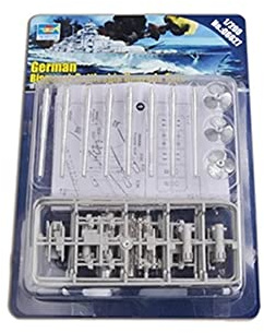 Trumpeter 06627 Modellbausatz German Bismarck Battleship Upgrade Sets, Verschieden, Grau, Silber