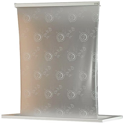 ECO-DuR 4024879003067 Kassetten Duschrollo 134 cm weiß - Bullauge weiß