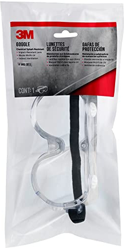 3 M Tekk protección química Splash/impacto gafas