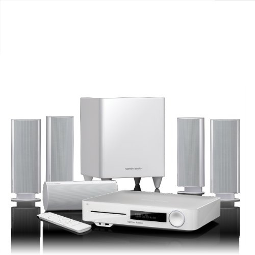 Harman/Kardon HARBDS7773W - Sistema home theatre Blu-ray 5.1 3D, subwoofer 200 Watt, bluetooth, HDMI