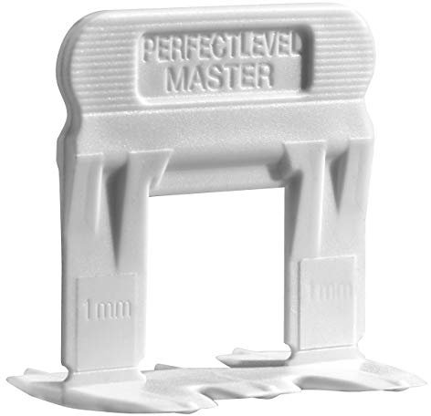 Perfect Level Master 250 Clips Zuglaschen für Fuge 1 mm - Anti lippage Fliesen Nivelliersystem, Fliesendicke 6-14 mm, T-Lock