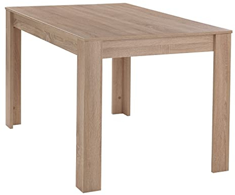 Esstisch Küchentisch Esszimmertisch | B 120 x T 80 cm | Braun | Eiche sägerau