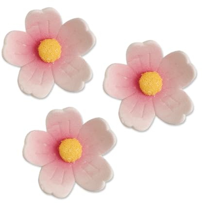 Günthart 2382 Feinzucker-Blumen, gross, rosa, 60 stk (1 x 242 g)
