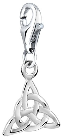 Nenalina Knoten Karabiner Charm Anhänger Bettelarmband 925 Silber