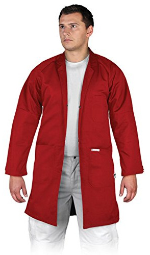 Leber&Hollman LH-COATER_CL Bivico - Delantal de protección (talla L), color rojo