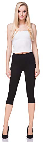 FUTURO FASHION Corto Leggings De Algodón Clásico 3/4 Pantalones Verano Colores