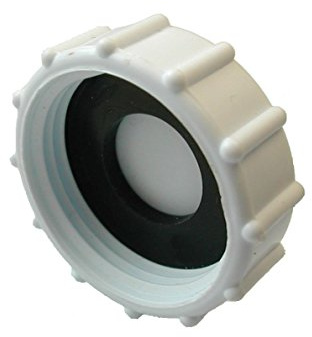 CONCEPT4U® Appliance Trap Blanking Cap 32mm (1.25) with Washer – Waste Pipe Plug for Washing Machine, Dishwasher & Sink Plumbing, Easy to Fit