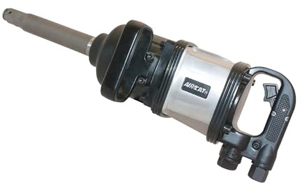 AIRCAT Pneumatic Tools 1994 1-Inch Super Duty Straight Impact Wrench with 8-Inch Extended Anvil 2,500 ft-lbs