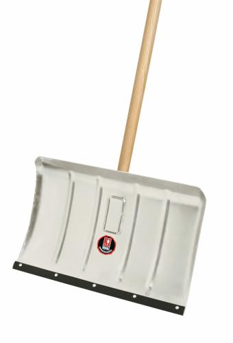 Pelle neige Ideal alliage léger 50 cm de large, pans, manche en bois dur