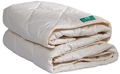 WOOLROOM Kids - Machine Washable Duvet for Cot Bed - Hypoallergenic, Temperature Regulating Children’s Bed Cover - 100% British Wool - Breathable, Soft Organic Cotton - W100cm x L120cm