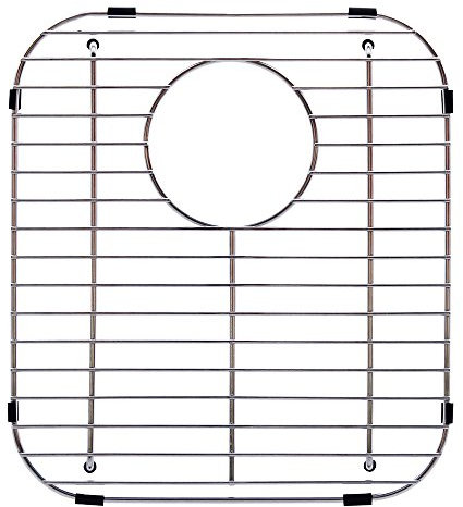 Franke FGD75 Stainless Steel Universal Double Bowl Sink Grid with Rear Drain, 13.13 x 11.63