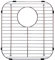 Franke FGD75 Stainless Steel Universal Double Bowl Sink Grid with Rear Drain, 13.13 x 11.63