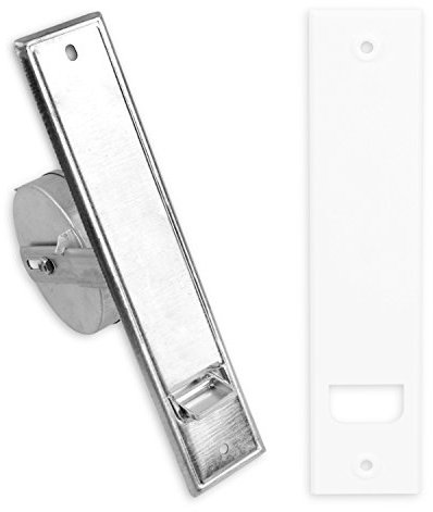 DIWARO® Gurtwickler einarmig | Lochabstand 215 mm | verstellbar | für 10-12 m Gurt mit 16-23 mm Breite | weiß