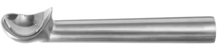 HENDI Eislöffel Stöckel, extra langem Griff, geeignet für Geschirrspüler, Eislöffel, Eiscreme Löffel, 1/20, ø56x170mm, Aluminium