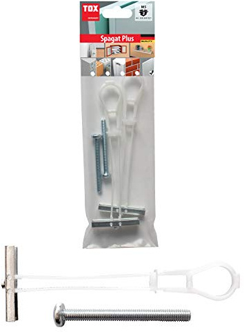 TOX Hohlraumklappdübel Spagat Plus M5, 2 Stk. | Für Wand- und Deckenmontage in Hohlräumen, hohe Haltewerte, inkl. M5 x 60 Schraube, 036600021