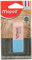 Maped Radiergummi Duo-Gom Medium – Radiergummi aus Naturkautschuk ohne PVC – rosa und blau – FSC-zertifiziert – Papierverpackung 100% recycelbar