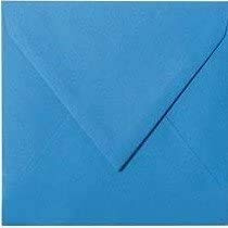 50 Quadratische Briefumschläge Farbe: 33 Ozean Blau 150 x 150 mm 15 x 15 cm mit Dreieckslasche