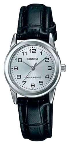 CASIO Damen-Armbanduhr Analog Quarz Leder LTP-V001L-7