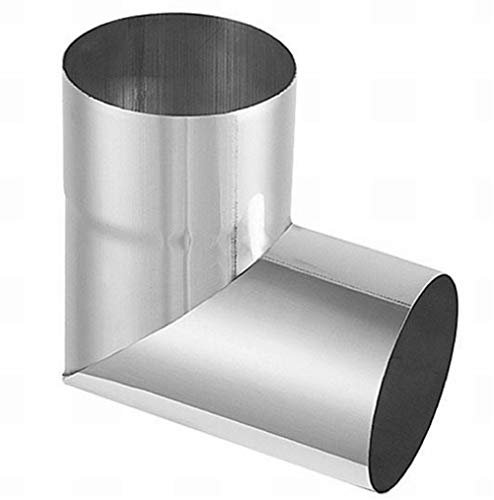 Rohrwinkel 87° Titanzink in den Größen 60, 76, 80, 87 und 100 mm (80 mm)