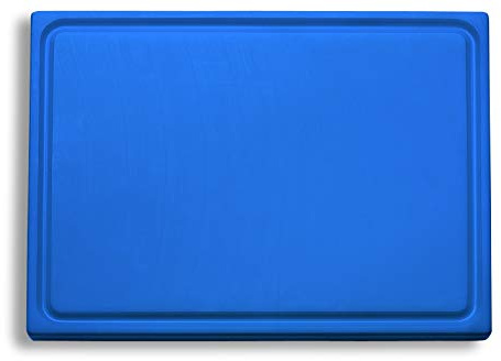 F. DICK Schneidbrett, Saftrille (Kunststoffschneidbrett, blau, 265x325x18 cm, beidseitig verwendbar, HACCP), Kunststoff | m, beidseitig verwendbar, HACCP), Kunststoff