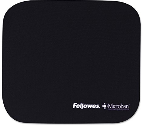 Fellowes Microban 5933801 Tapis de souris antidérapant Bleu marine 22,9 x 20,3 x 0,3 cm