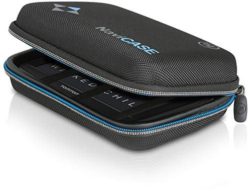 Wicked Chili Navi Case AntiShock Tasche kompatibel mit Tomtom Start, Go, Via, Trucker, Rider Navigationsgeräte 4.3/5.0 Zoll (max. Gerätemaße: 15 x 10 x 4.5 cm - Ladekabel Fach Schutz Polsterung)