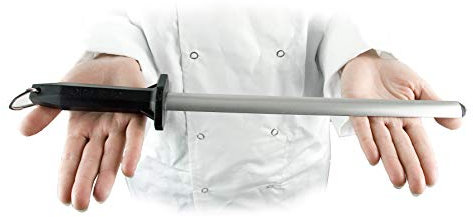 12 Diamond Sharpening Steel. Deluxe Professional Grade by DOLOMITEN INOX.