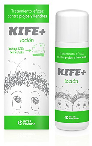 Kife+ 50 – Loción antipiojos infantil con extractos naturales de citronella, 100 ml